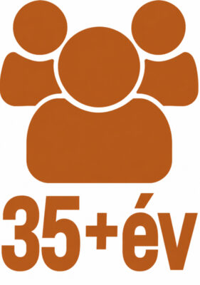 35+ ev tapasztalat
