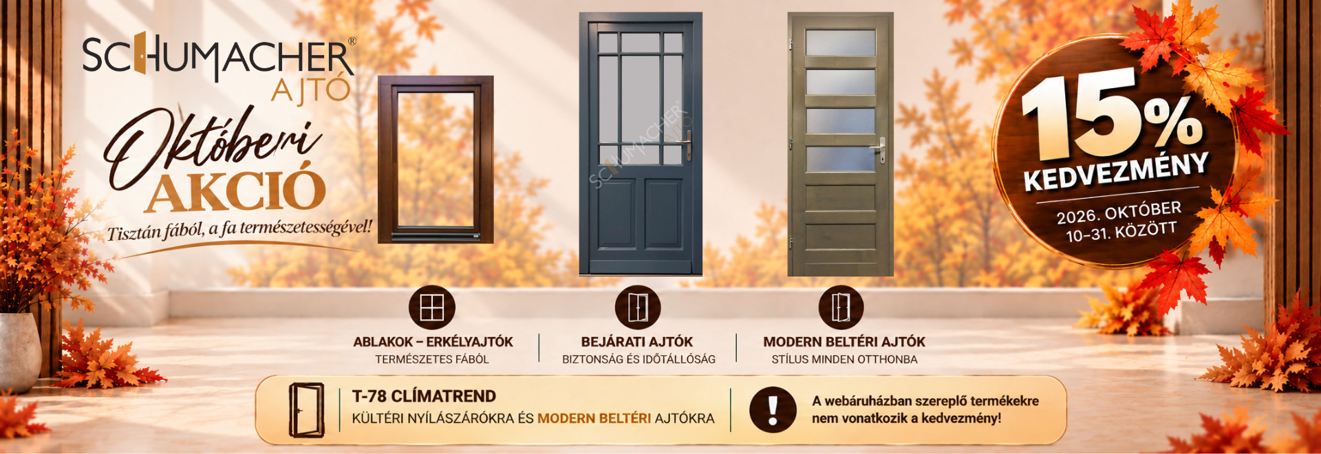 októberi akció asztali banner